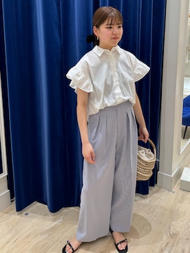 「NOLLEY’S（ノーリーズ）のアイテム（シューズ）」を使った、takahashiさん（レディース・161cm）の夏コーディネート