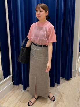 「NOLLEY’S（ノーリーズ）のアイテム（シューズ）」を使った、takahashiさん（レディース・161cm）の夏コーディネート