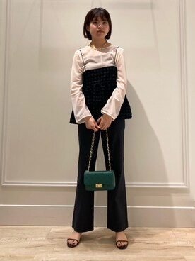 「チドリ柄」｜takahashiさん（レディース・161cm）の夏コーディネート