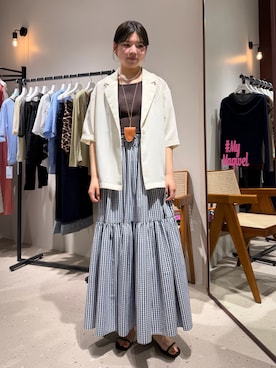 「NOLLEY’S（ノーリーズ）のアイテム（アクセサリー）」を使った、takahashiさん（レディース・162cm）の春コーディネート
