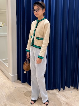 「marco masi（マルコマージ）の【MARCO MASI/ マルコマージ】ミニキューブムートンバッグ（ショルダーバッグ）」を使った、takahashiさん（レディース・161cm）の秋コーディネート