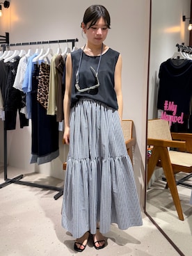 「NOLLEY’S（ノーリーズ）のアイテム（アクセサリー）」を使った、takahashiさん（レディース・162cm）の春コーディネート