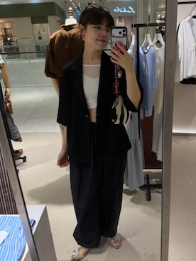 「NOLLEY’S（ノーリーズ）のアイテム」を使った、takahashiさん（レディース・162cm）の夏コーディネート