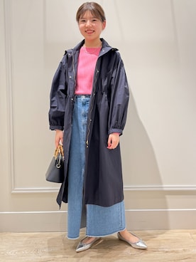 「春コート」｜「アイテム（その他アウター）」を使った、takahashiさん（レディース・161cm）の冬コーディネート