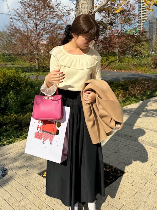 ウォッシャブルメモリータフタロングスカート（スカート）｜NOLLEY'S