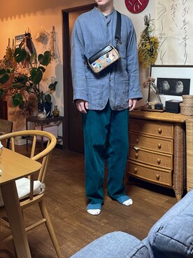 「ISSEY MIYAKE（イッセイミヤケ）のアイテム（ジャケット/アウター）」を使った、ごうngo1712さん（メンズ・188cm）の春コーディネート
