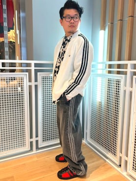 「アイテム（ジャージ）」を使った、KKさん（メンズ・165cm）の秋コーディネート