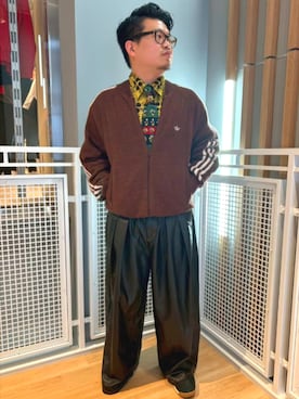 「アイテム（ジャージ）」を使った、KKさん（メンズ・165cm）の秋コーディネート