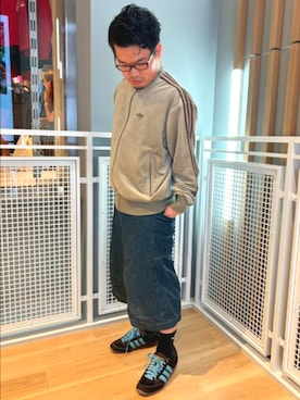 「アイテム（ジャージ）」を使った、KKさん（メンズ・165cm）の秋コーディネート