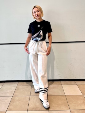 「アディダスオリジナルス」｜「アイテム（ボディバッグ/ウエストポーチ）」を使った、NTさん（レディース・158cm）の夏コーディネート