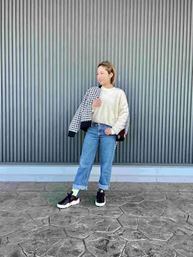 「レディース」｜「アイテム（スウェット）」を使った、NTさん（レディース・162cm）の冬コーディネート