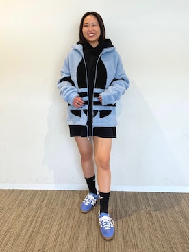 「adidas（アディダス）のアイテム（パーカー）」を使った、NTさん（レディース・158cm）の秋コーディネート
