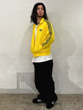 「アイテム（ジャージ）」を使った、HJさん（メンズ・176cm）の夏コーディネート