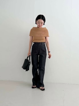 「SMELLY（スメリー）のアイテム（ピアス（両耳用））」を使った、hashimoto.さん（レディース・153cm）の夏コーディネート