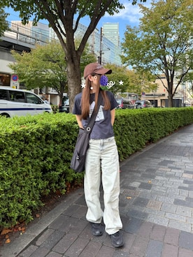 「poiregnee（ポワニェ）のアイテム」を使った、ayachi710さん（レディース・153cm）の秋コーディネート