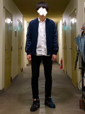 「INHERIT（インヘリット）のアイテム（ジャケット/アウター）」を使った、KTRさん（メンズ・176cm）の秋コーディネート