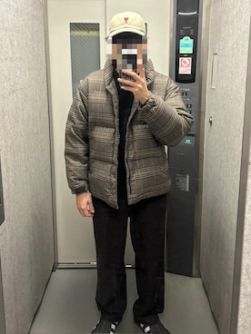 「アイテム（サンダル）」を使った、KTRさん（メンズ・176cm）の冬コーディネート