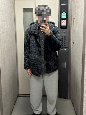 「アイテム（サンダル）」を使った、KTRさん（メンズ・176cm）の冬コーディネート