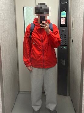 「THE NORTH FACE（ザノースフェイス）の【THE NORTH FACE /ザ ノースフェイス】 Compact Jacket・コンパクトジャケット・NPW71830（マウンテンパーカー、レッド系）」を使った、KTRさん（メンズ・176cm）の春コーディネート