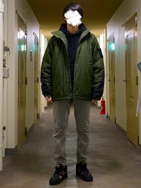 「SEVENDAYS=SUNDAY（セブンデイズサンデイ）のアイテム（ダウンジャケット/コート）」を使った、KTRさん（メンズ・176cm）の冬コーディネート