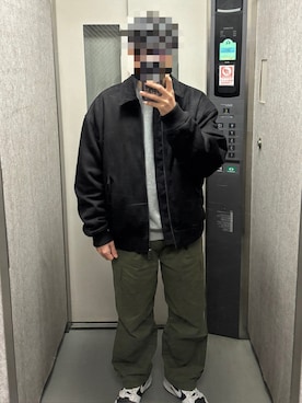 「NIKE」｜「アイテム（ジャケット/アウター）」を使った、KTRさん（メンズ・176cm）の冬コーディネート