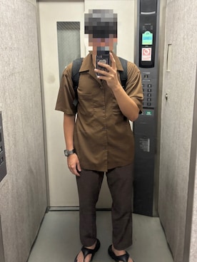 「アイテム（サンダル）」を使った、KTRさん（メンズ・176cm）の秋コーディネート