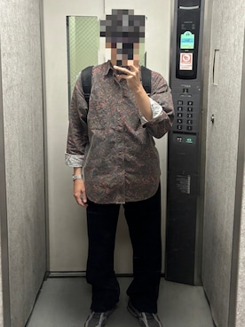 「ZARA（ザラ）のアイテム（スラックス、ブラック系）」を使った、KTRさん（メンズ・176cm）の春コーディネート