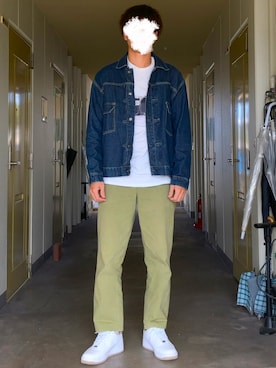 「SEVENDAYS=SUNDAY（セブンデイズサンデイ）のアイテム（デニムジャケット）」を使った、KTRさん（メンズ・176cm）の秋コーディネート