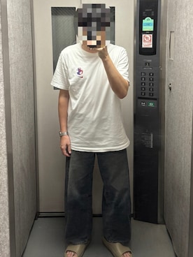 「NIKE（ナイキ）のナイキ ReactX リジュビネイト メンズスライド / Nike ReactX Rejuven8 Men's Slides HV4479-200 Khaki（サンダル、グリーン系）」を使った、KTRさん（メンズ・176cm）の秋コーディネート