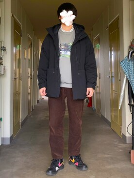 「AF1」｜「アイテム（ブルゾン）」を使った、KTRさん（メンズ・176cm）の冬コーディネート