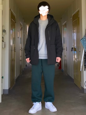 「AF1」｜「アイテム（ブルゾン）」を使った、KTRさん（メンズ・176cm）の冬コーディネート