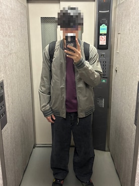 「アイテム（スタジャン）」を使った、KTRさん（メンズ・176cm）の秋コーディネート