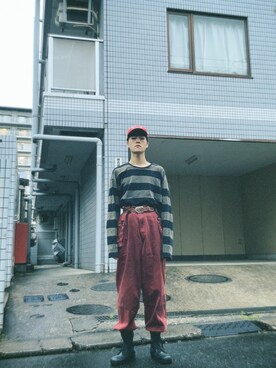 「フリマ」｜アサヒさん（メンズ・173cm）の秋コーディネート