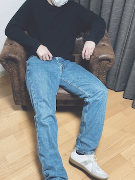 「Yohji Yamamoto（ヨウジヤマモト）のアイテム（Tシャツ/カットソー）」を使った、D.さん（メンズ・177cm）の冬コーディネート