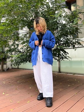 「SPINNS（スピンズ）のアイテム（スウェットパンツ）」を使った、ぽむまるさん（レディース・150cm）の秋コーディネート