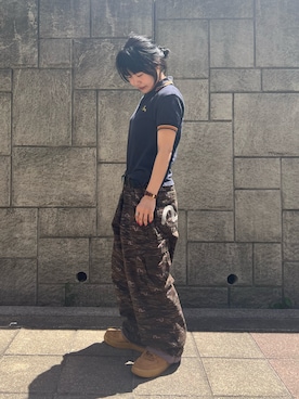 「eb's（エビス）のアイテム」を使った、ぽむまるさん（レディース・150cm）の夏コーディネート