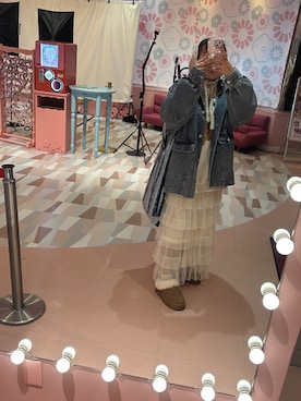 「アイテム（ジャケット/アウター）」を使った、あやちさん（レディース・145cm）の冬コーディネート