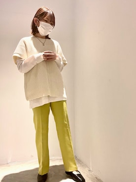 「AMERICAN HOLIC（アメリカンホリック）のアイテム（その他パンツ）」を使った、ゆかさんさん（レディース・153cm）の冬コーディネート
