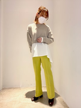 「AMERICAN HOLIC（アメリカンホリック）のアイテム（その他パンツ）」を使った、ゆかさんさん（レディース・153cm）の冬コーディネート