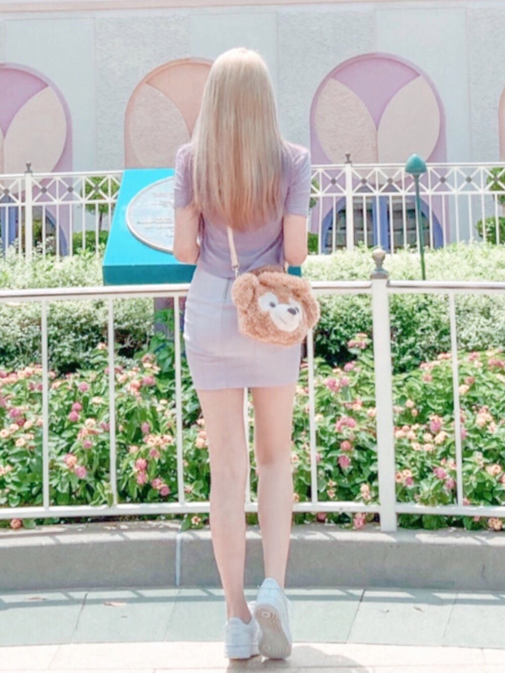 「Hissoのアイテム（アンサンブル、パープル系）」を使った、ユキさん（レディース・164cm）の夏コーディネートの1枚目の写真