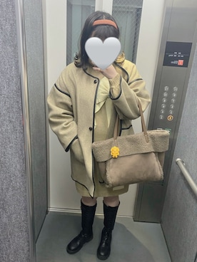 「tiptop（ティップトップ）のアイテム（その他アウター）」を使った、ココリンさん（レディース・164cm）の秋コーディネート