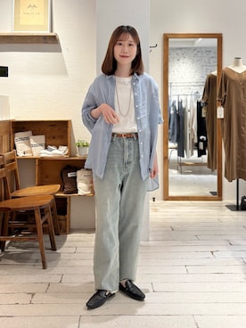 「PUAL CE CIN（ピュアルセシン）のアイテム（トップス）」を使った、Honokaさん（レディース・157cm）の春コーディネート