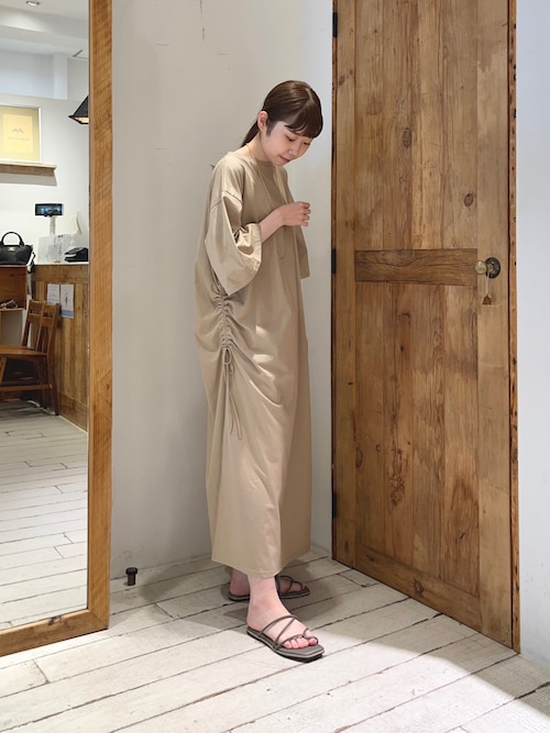 Du noir】シルケットサイドアジャストワンピース（ワンピース