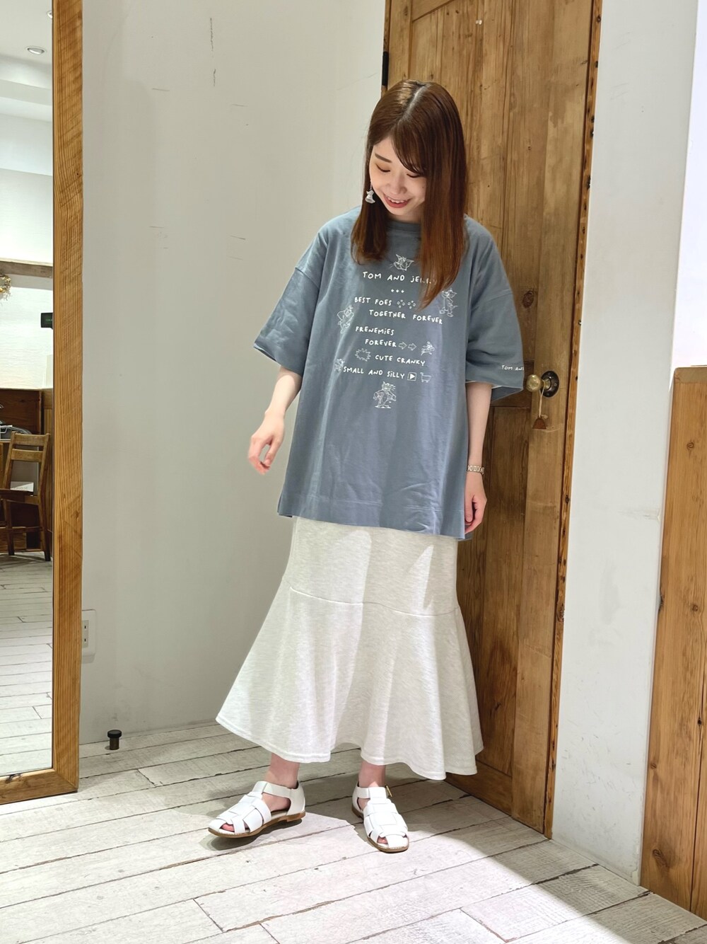 専用商品　　PUAL CECIN ワンピースと半袖プルオーバー PUAL CE CIN（ピュアルセシン）の「【WEB限定】ペプラムマキシ