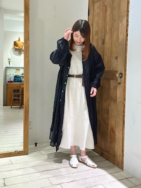「ぺプラム」｜「アイテム（ワンピース/ドレス）」を使った、Honokaさん（レディース・157cm）の春コーディネート
