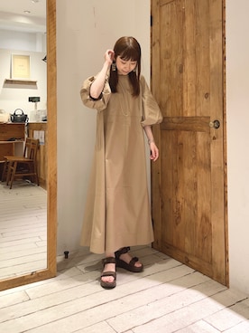 「バルーン袖」｜Honokaさん（レディース・157cm）の夏コーディネート