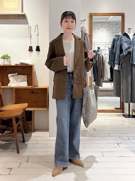 「PUAL CE CIN（ピュアルセシン）のアイテム」を使った、Honokaさん（レディース・157cm）の秋コーディネート