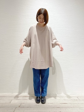 「シルケット」｜Honokaさん（レディース・157cm）の夏コーディネート