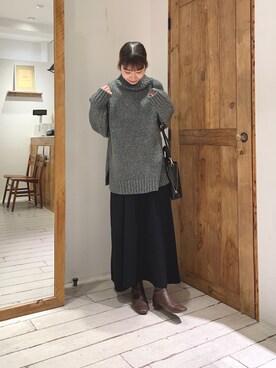 Honokaさん（レディース・157cm）の冬コーディネート