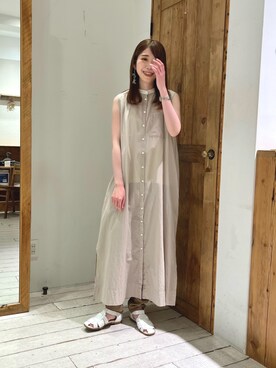 「クレリック」｜Honokaさん（レディース・157cm）の夏コーディネート